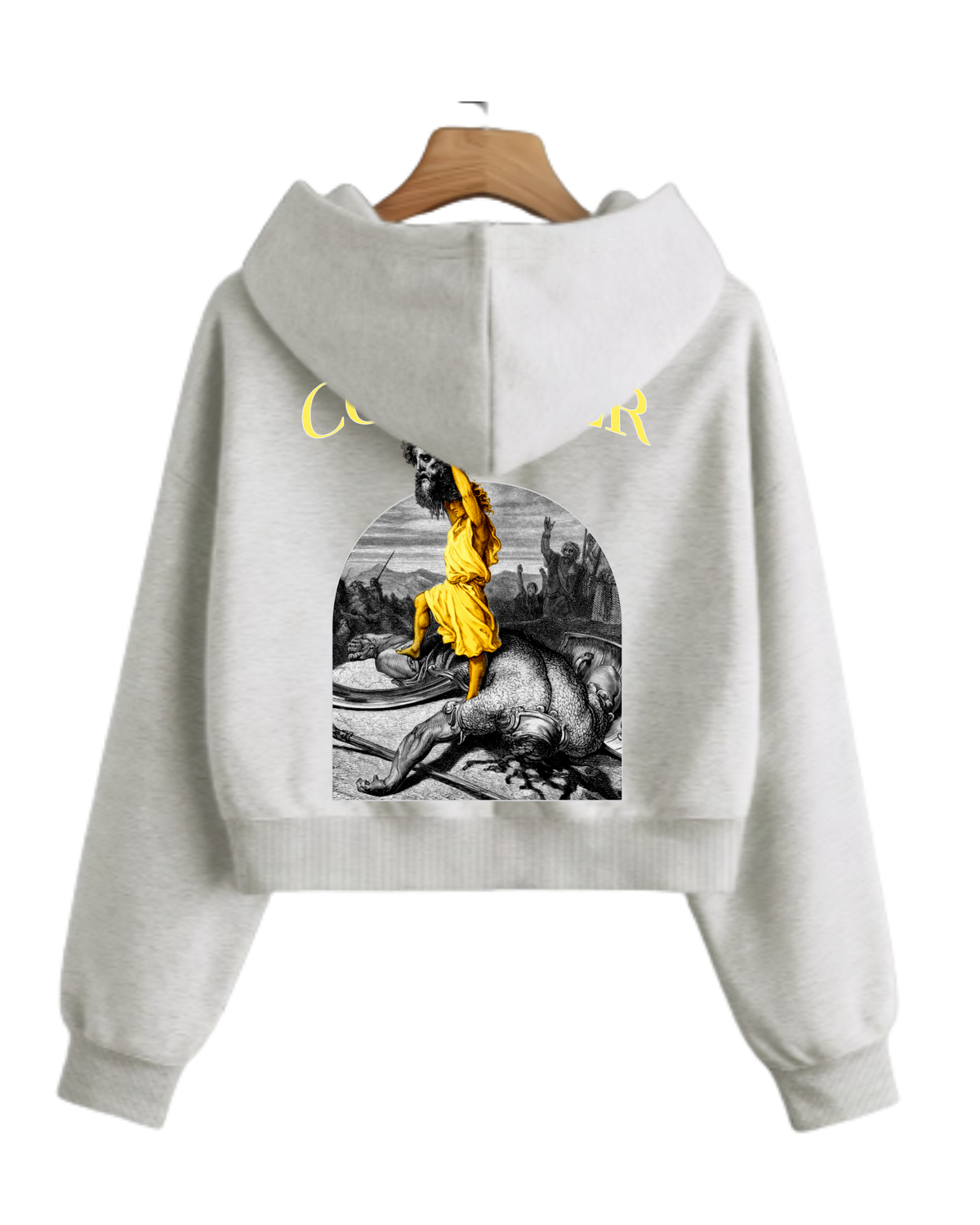 Conquer Cropped Hoodie