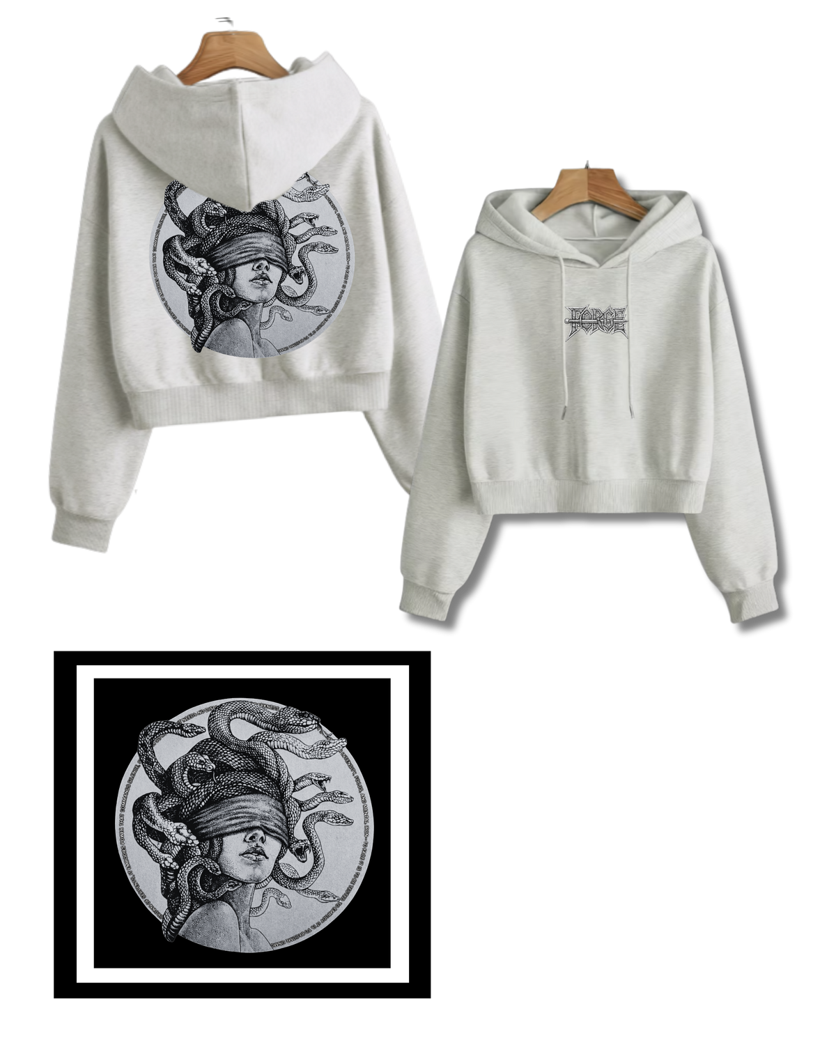 Madussa Cropped Hoodie