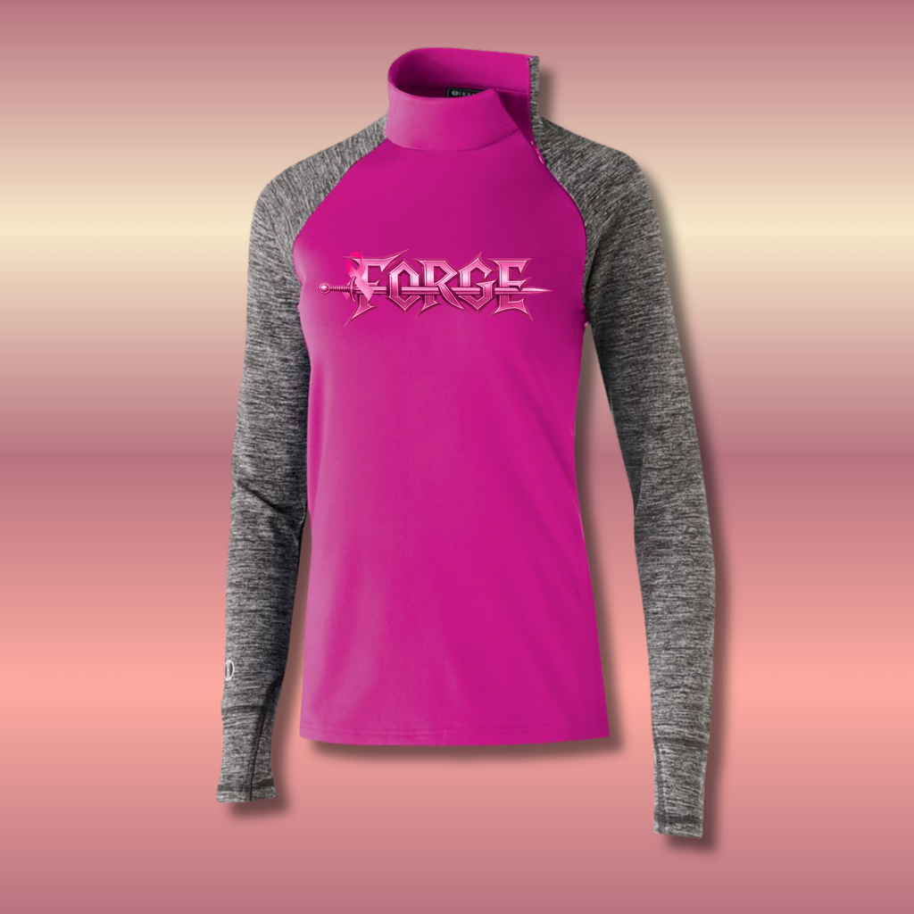 Fighting Breast Cancer Zip Pullover Stronger Together