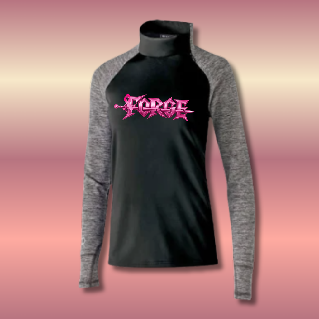 Fighting Breast Cancer Zip Pullover Stronger Together
